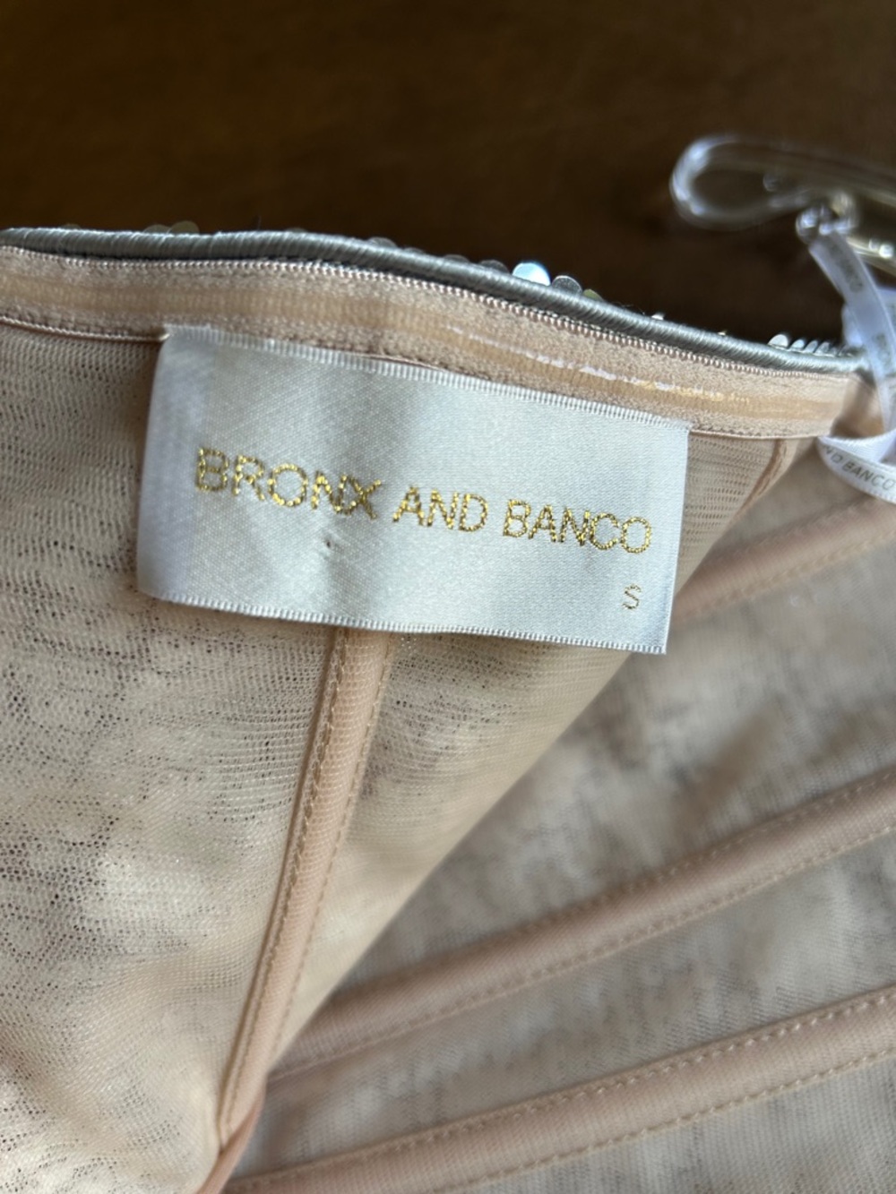 Farah Strapless Gown in Silver - Picture 5 of 5